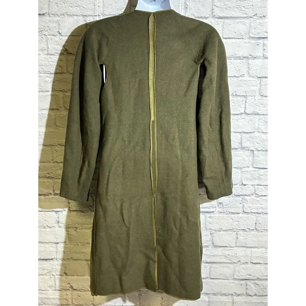Vintage 1955 Military Wool Liner Korean War Era M-1951 Field Coat Small Long